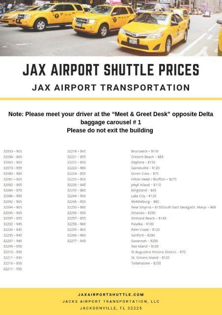 airport shuttle prices.